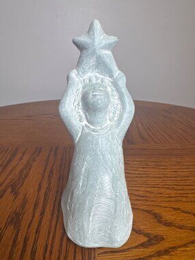 Isabel Bloom Angel Holding Star Concrete Sculpture